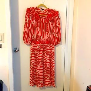 Diane Frees polyester dress